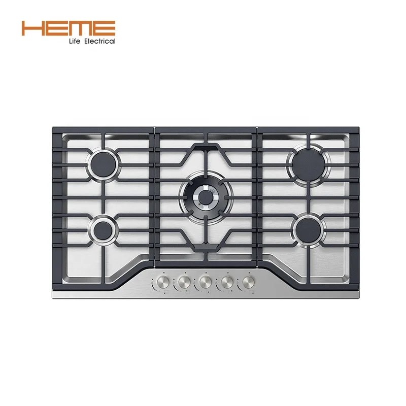 Gas Cooktop Manufacturer 36 inch Gaz Hob Stainless Steel Stove With 5 Burner SABAF Cocina a Gas