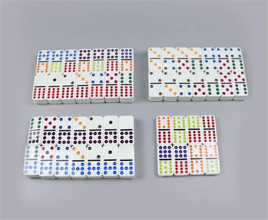 Classic Dominoes Game Double 12 Mexican Train Dominoes in Aluminum Box
