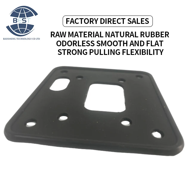 Factory hot sale 3mm thickness can be customized insulation wear-resistant porous square shock-absorbing rubber mat