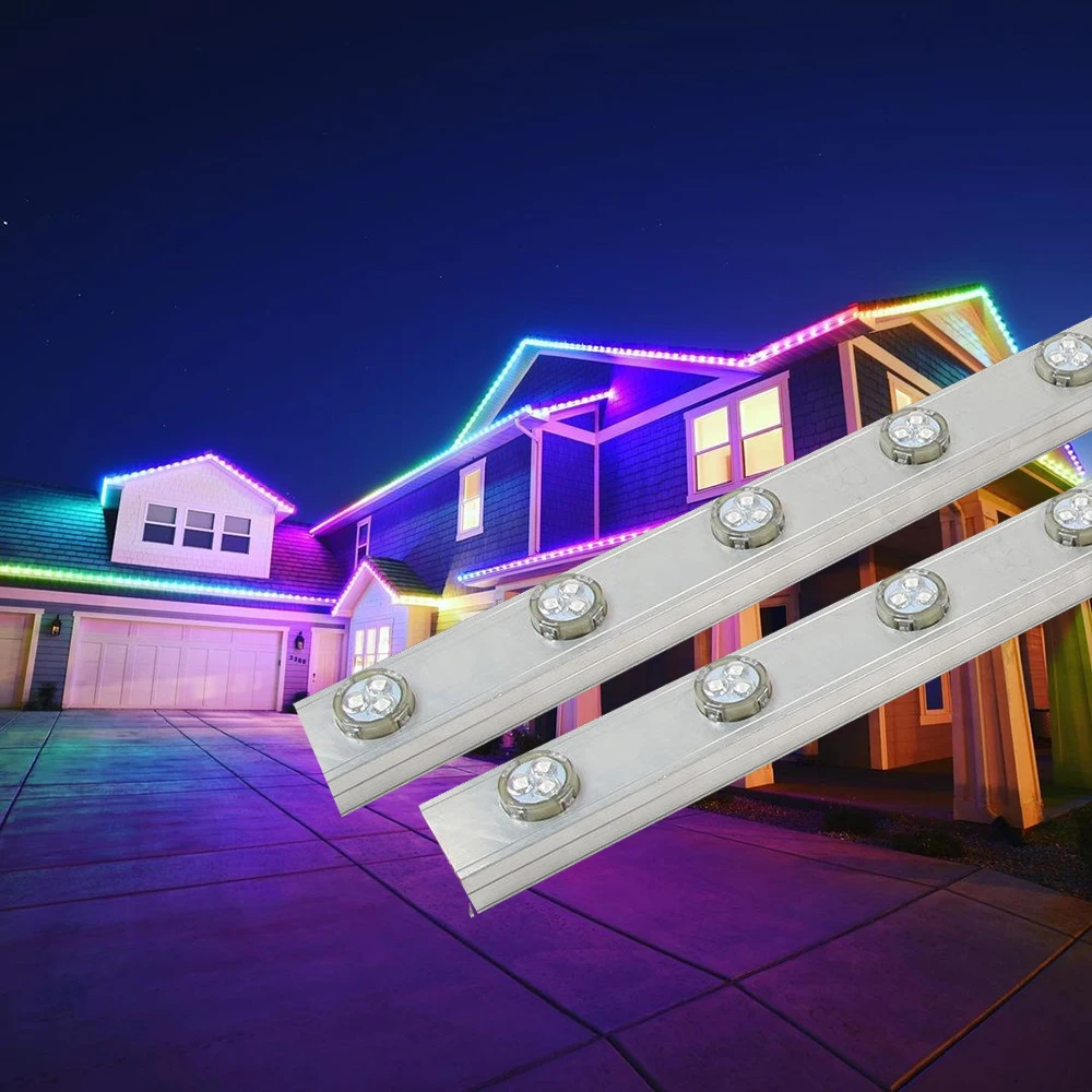 Программируемый архитектурный строительный фасад Светодиодный точечный светильник RGB для медиа-фасадного освещения