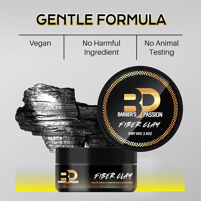 CPNP/MSDS/COA/GMPC paraben free natural finish best matt clay hair wax private label for men hair