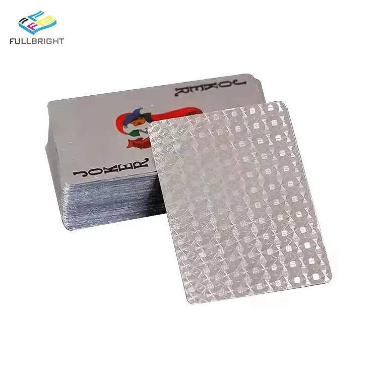 Factory Competitive Prices Custom Color Poker Cards Standard Size Printing LOGO Plastic Waterproof Board Game Playing Cards