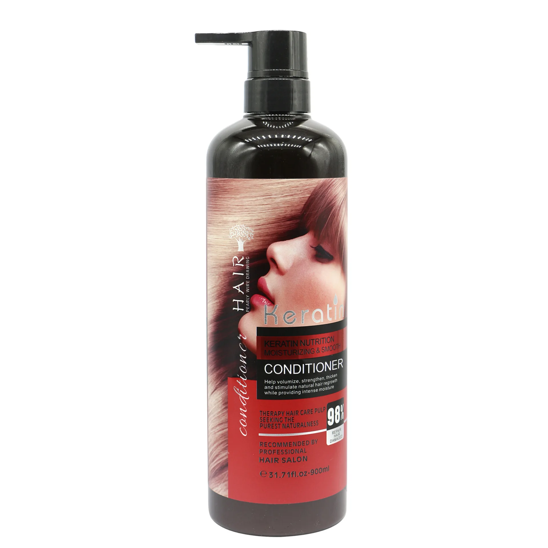 Hot Selling High Quality 900ml Keratin Shampoo and Conditioner for Hair Treatment