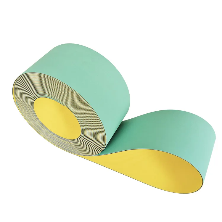 Open end 2.0mm light cyan-yellow high speed nylon sandwich transmission flat belt