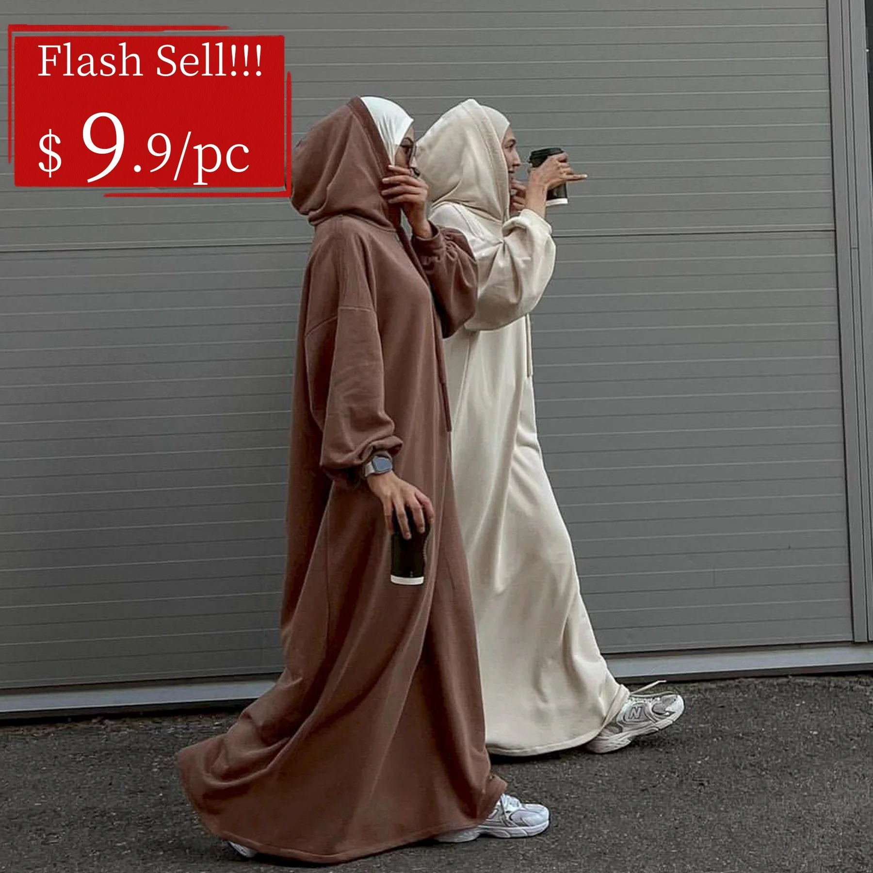 Dubai Abaya от производителя распродажа женские повседневные платья Длинная толстовка с капюшоном абайя повседневная одежда простая