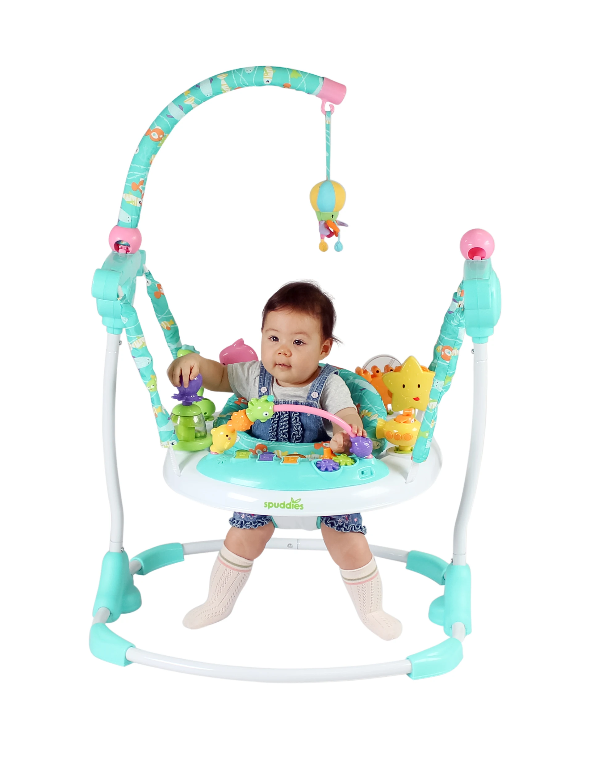 Wholesale Water World Jumperoo Activity Center Foldable and Adjustable Baby Bouncer with Music EN Certified