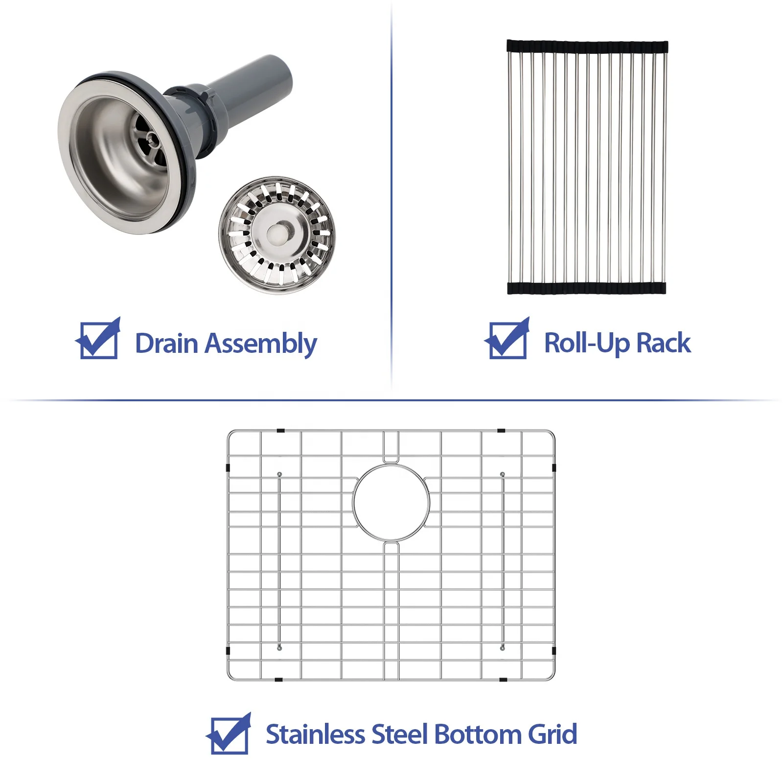 22 Granite Composite Black Kitchen Sink  28 * 17 Inch Single Bowl Kitchen Sinks  Undermount Quartz Sink for Kitchen