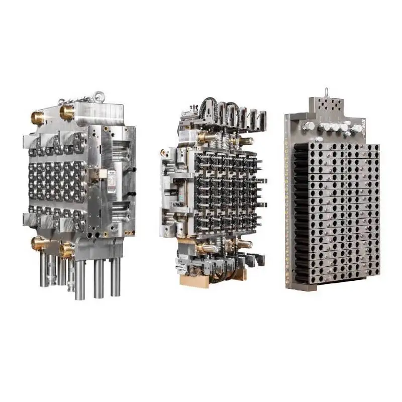 48 72 96 cavities hot runner pin valve gate pet preform making injection molding