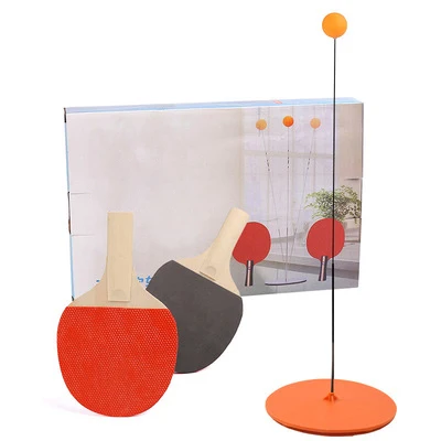 Ping Balls Paddles Set Table Tennis Training Elastic Soft Shaft Equipment Trainer Practice Ball