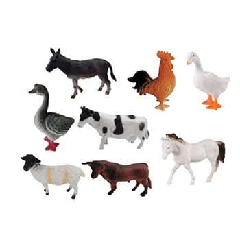 8 шт. с рисунком животных; Домашняя реалистичной игры 6-Дюймовый ПВХ диких животных комплект дешевые в натуральную величину модель динозавра дети Моделирование игрушки