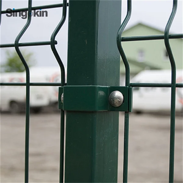 cheapest 2m tall powder coated 3d welded curvy mesh security fencing pvc fencing garden panel