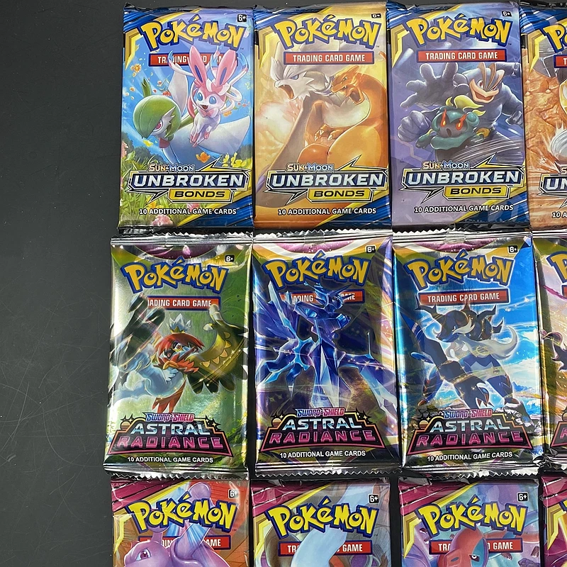 Открытки Poke-mon Sun & Moon Lost Thunder английская торговая карточная игра Эволюция бустер Коллекционные детские игрушки подарок 10 шт./упаковка