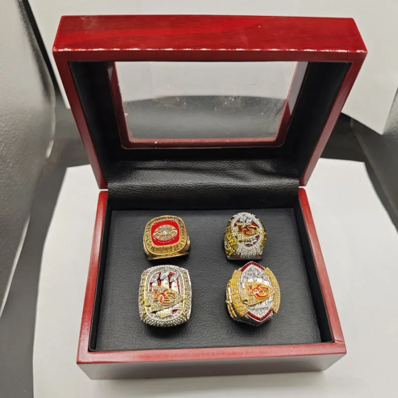 Низкая цена и модный новейший набор колец KC champion Набор из 7 предметов с кольцевой коробкой памятный подарочный