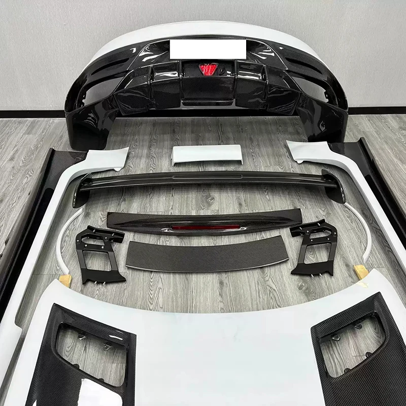 Upgrade FRP Half Carbon Fiber Bodykit for Mercedes-Benz AMG GT GTC GTS GTR to Black Series BS Wide Body Kit