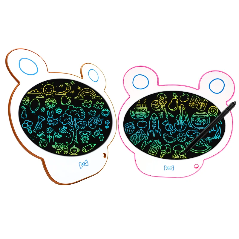 High Quality Lcd Writing Board 10.7 Inch Cartoon Bear Shape Children Paperless Notepad Kids Digital Electronic Drawing Boards