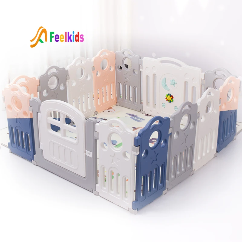 Feelkids hot selling high quality child plastic indoor game fence