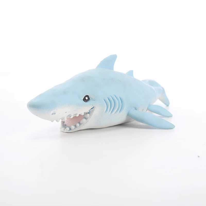 Marine Animal Model Toys Kids Sea Life Great White Shark and Whale Shark Action Figure Set Soft Rubber  Ocean Sea Life