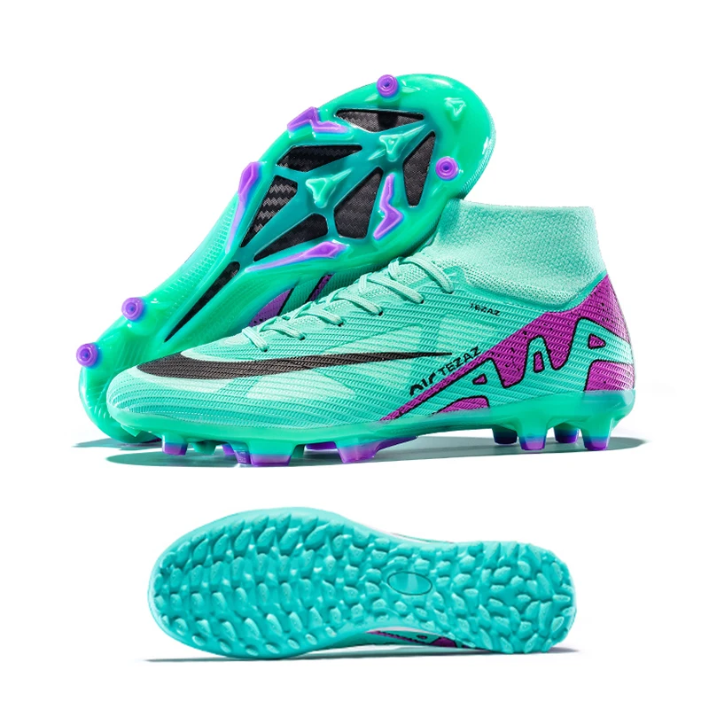 High Quality Ankle Outdoor Football Boots FG AG Spikes TF Cleats Soccer Custom Football Shoes For Men Athletic Soccer Shoes