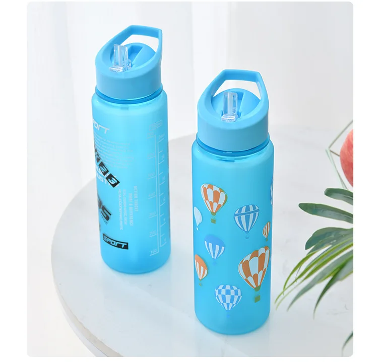 BPA Free Eco-friendly Plastic Colorful Student Sports Water Bottles