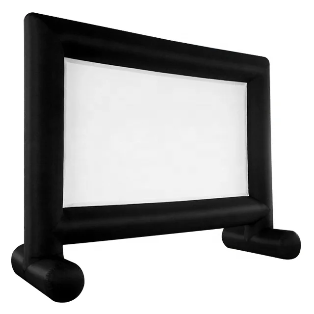 hot sales 18 FT Outdoor drive in movie screen for sale air sealed inflatable projector movie screen inflatable cinema