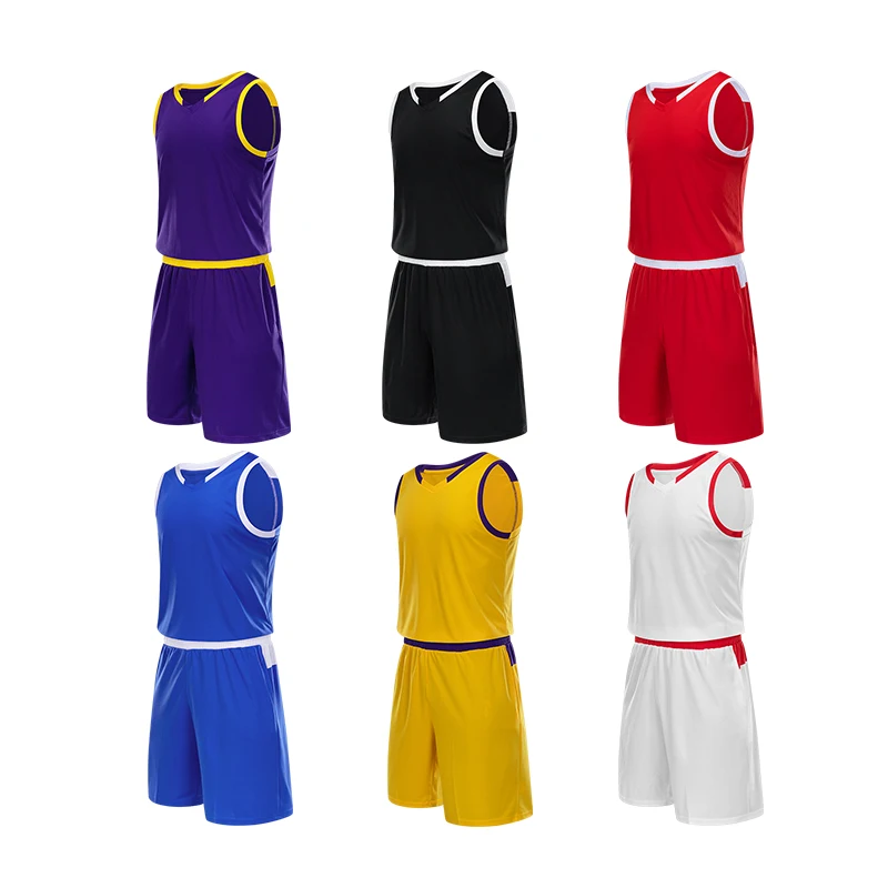 WE ARE FACTORY golden&purple basketball shirts Uniform shorts jersey