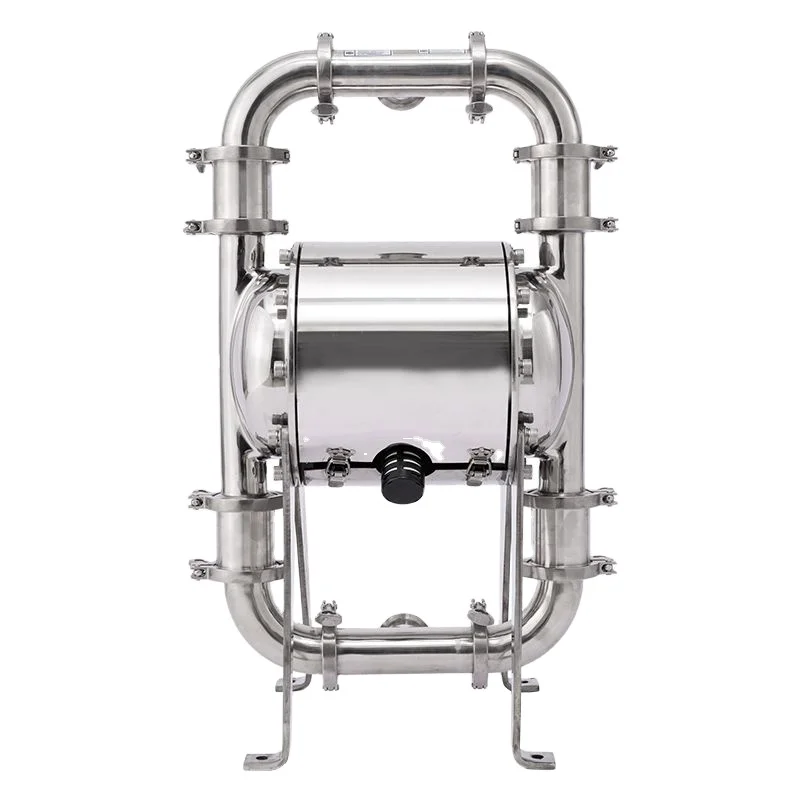 sanitary air diaphragm pump ptfe fruit mesh cooking oil transportation winery use  double pneumatic diaphragm pump