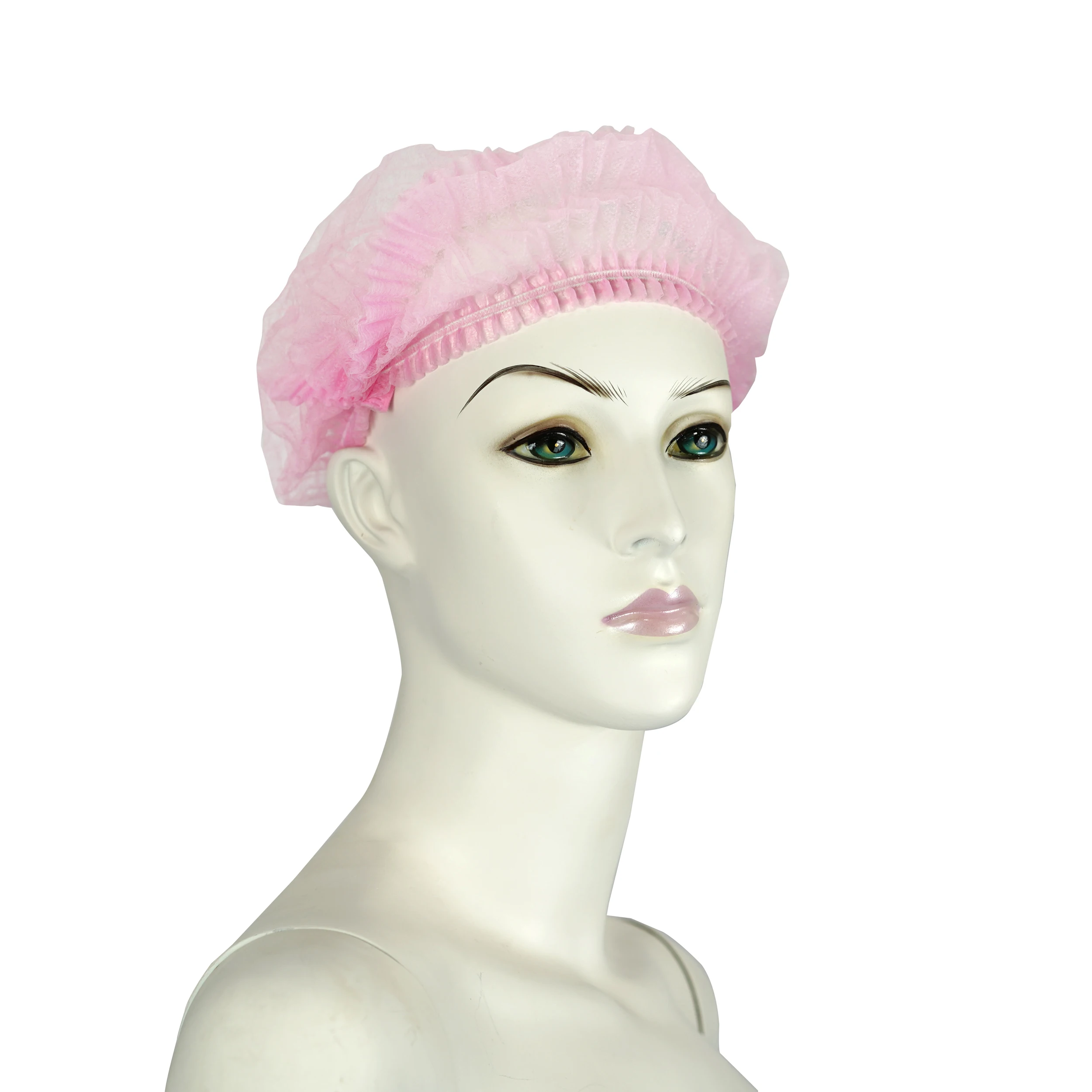 PP Material Surgical Medical Dental Nursing Scrub Space Mop Work Non-Woven Fabric Hospital Medical Round Cap Single Elastic
