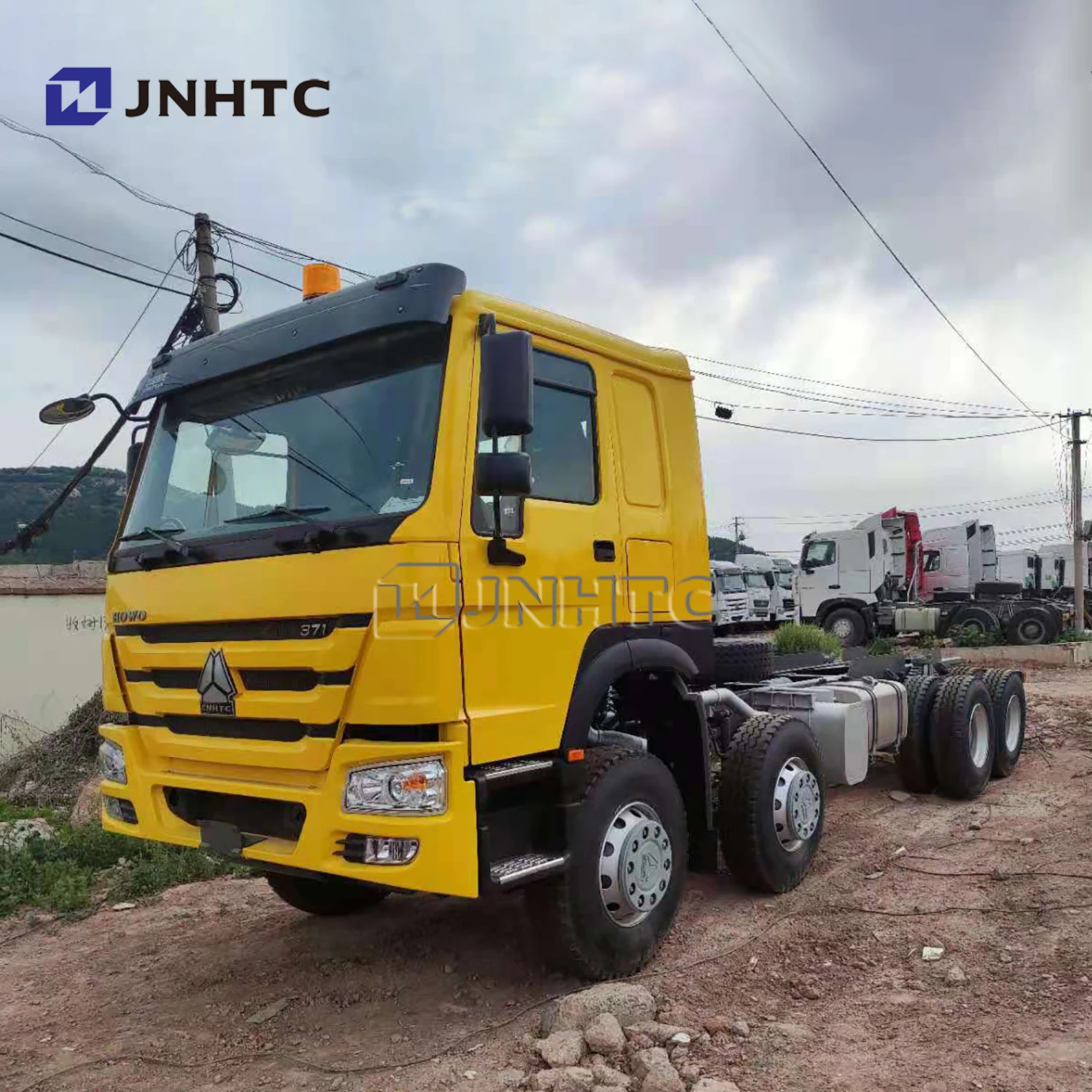 sinotruk howo 9.6m length  8*4 cargo truck chassis for sale