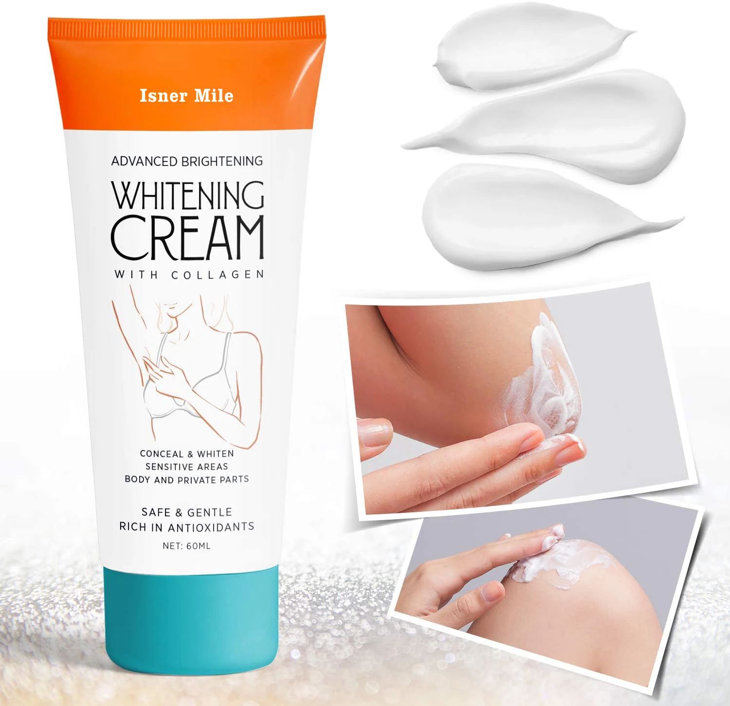 Hot Sell Collagen Lightening Best Body Beauty Dark Spot Skin Underarm Whitening Cream