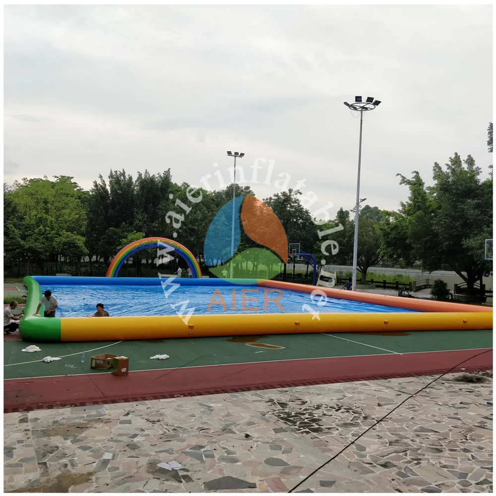 Grand Paradise Pool,outdoor inflatable square water pool commercial inflatable swimming pool for sale
