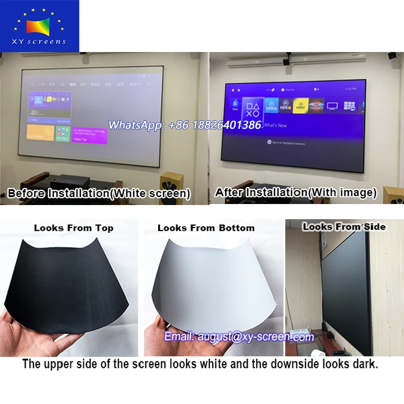  Ультракороткий экран проектора XY Screen UST ALR PET Crystal Xiao Mi WEMAX ONE