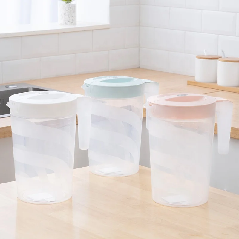 Wholesale price water pitcher 2L pitcher set plastic jugs 2.5L juice jug water pitcher filter water jug set with filter spout