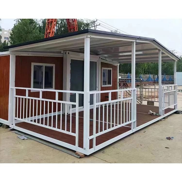 Popular Wholesale Portable Luxury Homes Container House Hotel Log Cabins Modular Expandable Homes with Terrace