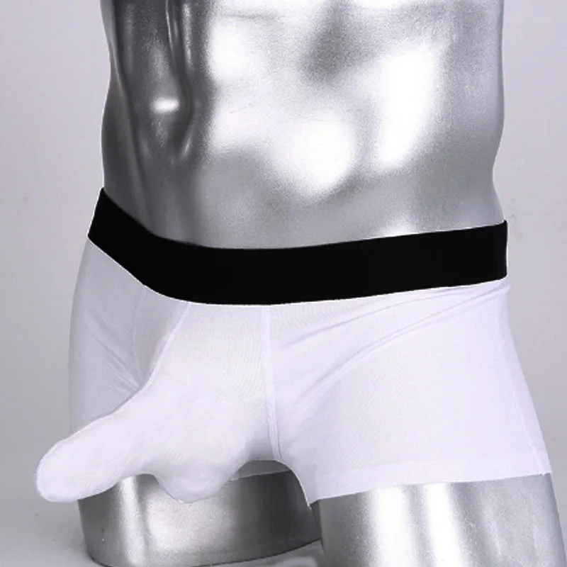 Новинка Мужское нижнее белье на заказ из модала хлопка и спандекса большого размера мужское сексуальное нижнее белье с большим и длинным слоном