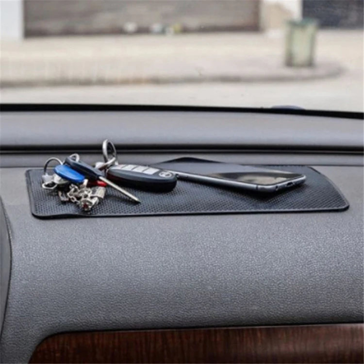 Black Square Phone Non-Slip Mat Silicone Car Anti-Slip
