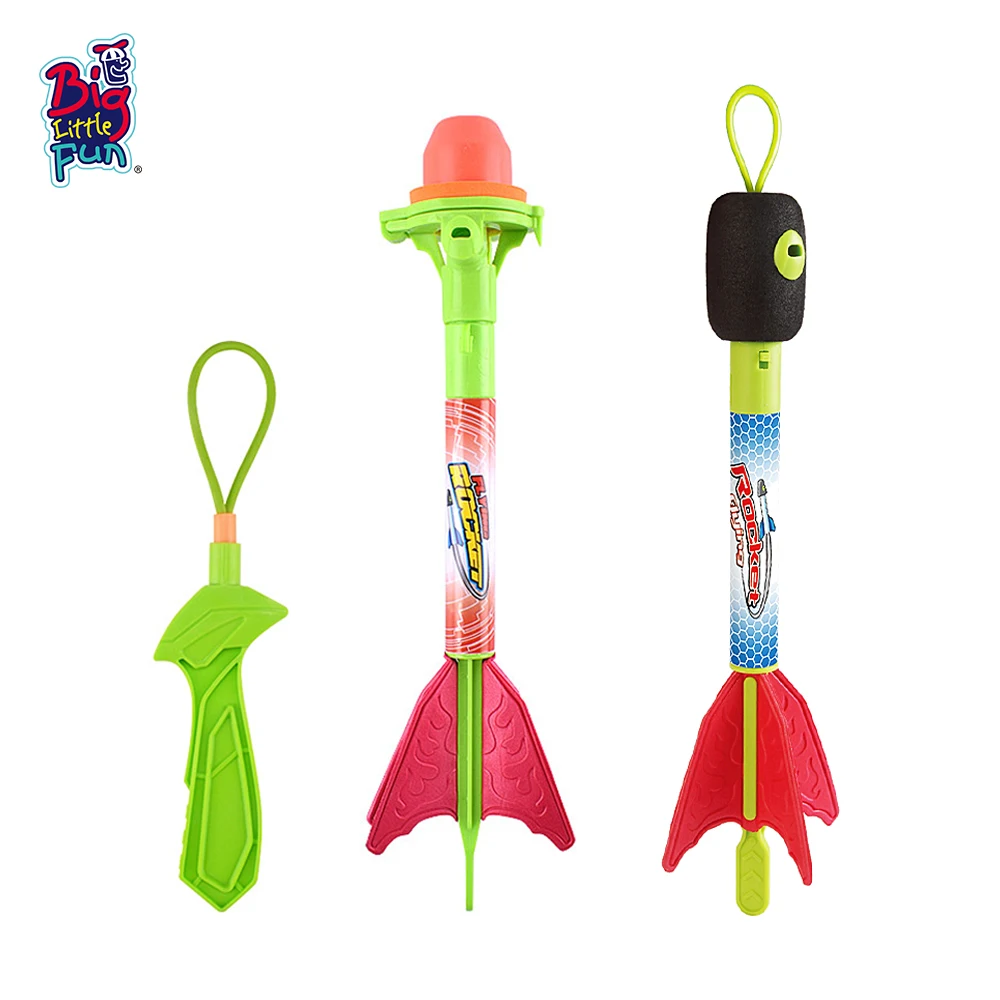 Whistling Rockets Launchers Air Foam Slingshot Finger Rocket