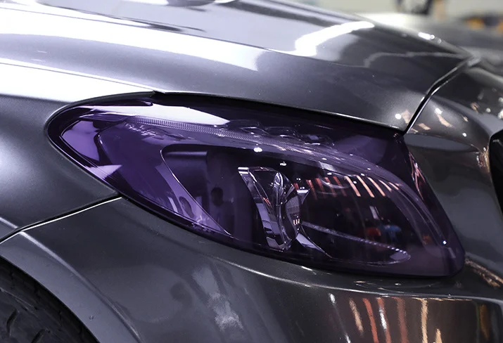 30cm *15m/roll Photochromic TPU chameleon Car Lamp Film Headlight Tint