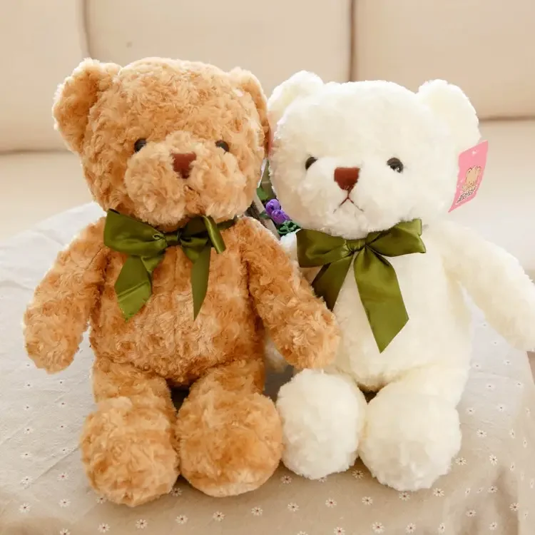 New custom 20cm Super Cute Sitting Teddy Bear with Clothing Plush Toys for Kids Gift Cartoon Hoodie Bear Stuffed toy Dolls Baby