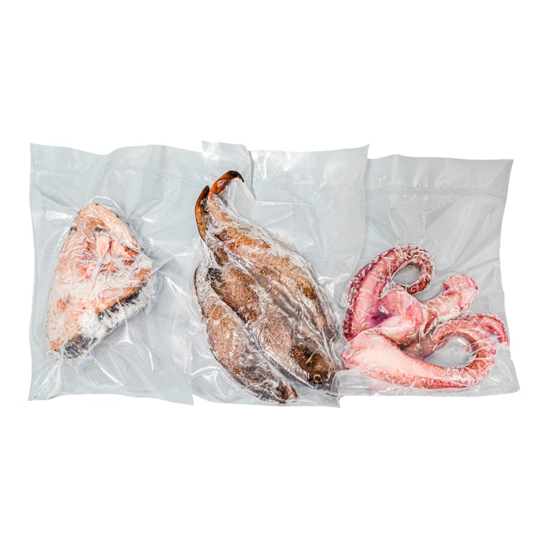 Food Grade Embossed Food Vacuum Packaging Bag for Seafood Frozen