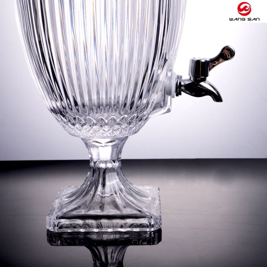 Zhejiang Hot sale 4L large glass beverage dispenser for Restaurant