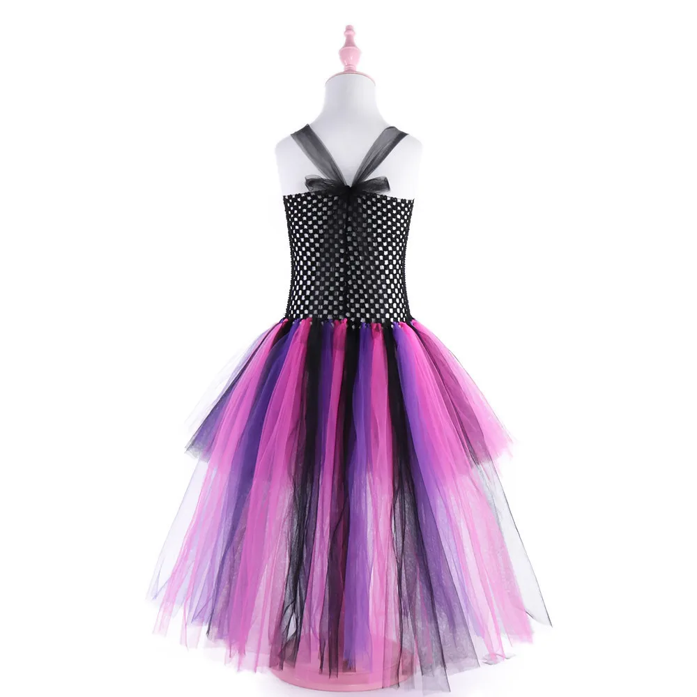 
Wholesale lace children clothes purple bubble halloween organic baby christmas clothing for little girls 