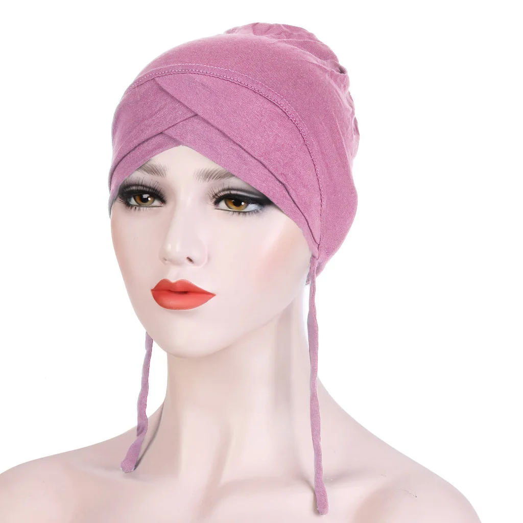 
MXCHAN SJH21029 Wholesale Stretch cloth mercerized cotton strap forehead Muslim women underscraf hijab 
