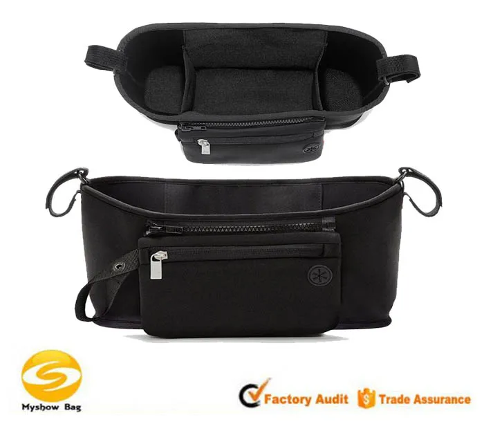 
Universal Stroller Organizer with Insulated Cup Holder,black neoprene buggy bags for baby,baby stroller bags 