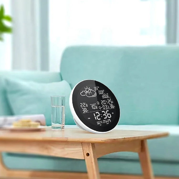 Digital Wireless Indoor Outdoor Weather Station WifiColour Home Smart Wetterstation Wifi Colour Weather Monitoring Station