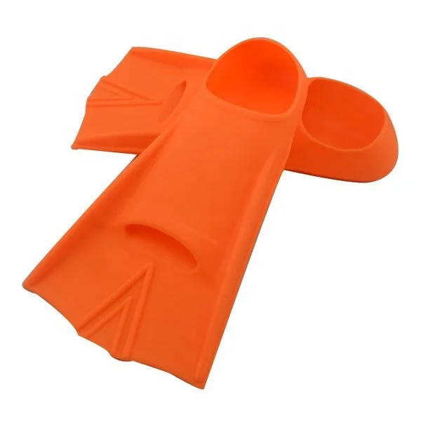 Logo printing swim fins for adult and kids silicone fins diving