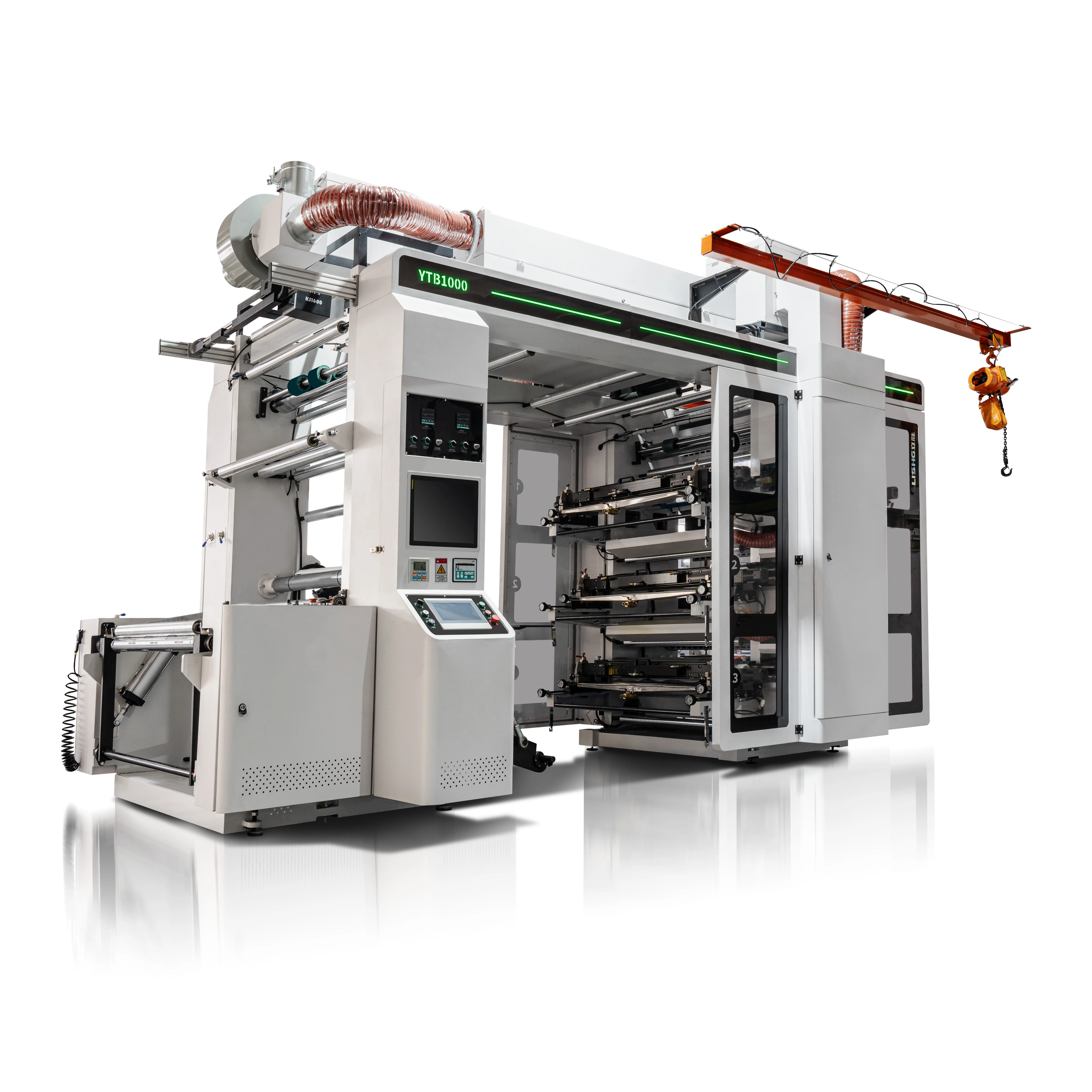 New Hot selling 6 colors flexography printing machine ldpe hdpe bopp pvc film flexo printer