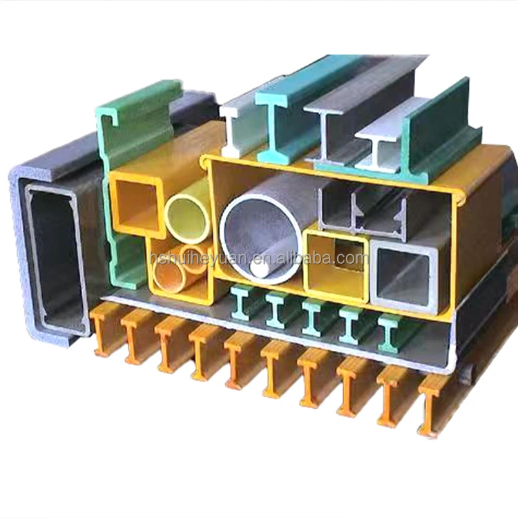 Frp Support Beam,Fiberglass Composite Frp Grp Pultruded Hollow Tube Pipe Rod For Bracket Support,Handrail,Ladder,Platform