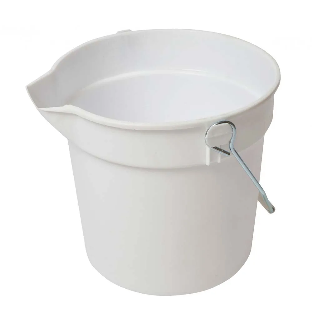 10QT 14QT Plastic Cleaning Bucket with Spout and Metal Handle