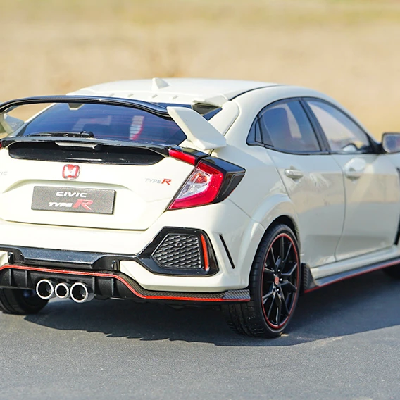 Zhengfeng 1/18 original factory Diecast Alloy Model car Honda Civic TYPE R 2017 for gift and collection