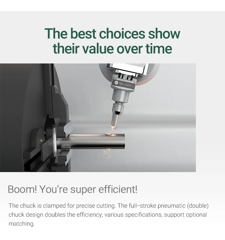 1500W 2000W  lazer tube cutting machine alloy steel rectangle tube pipe laser cutting machine